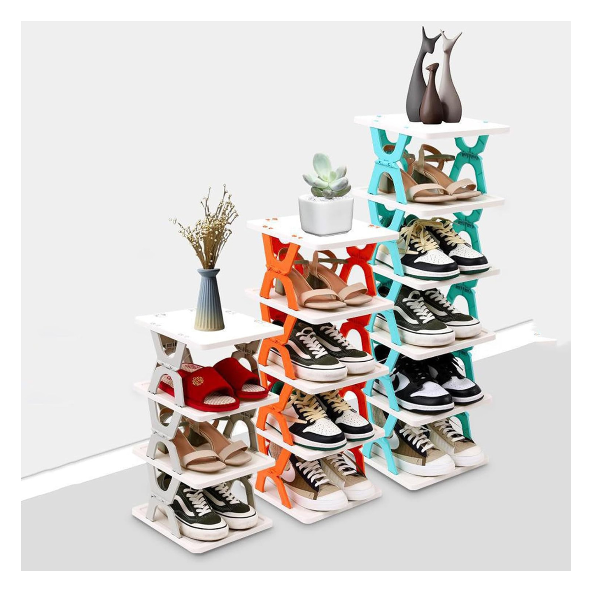 Zapatero 6 Niveles Horizontal Plegable – Organiza tu Calzado con Estilo