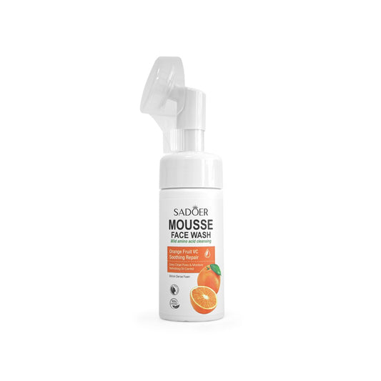 Mousse Espuma Facial Limpiadora Sadoer con Extracto de Naranja 120ml - Limpieza Suave y Radiantemente Hidratante 🍊✨