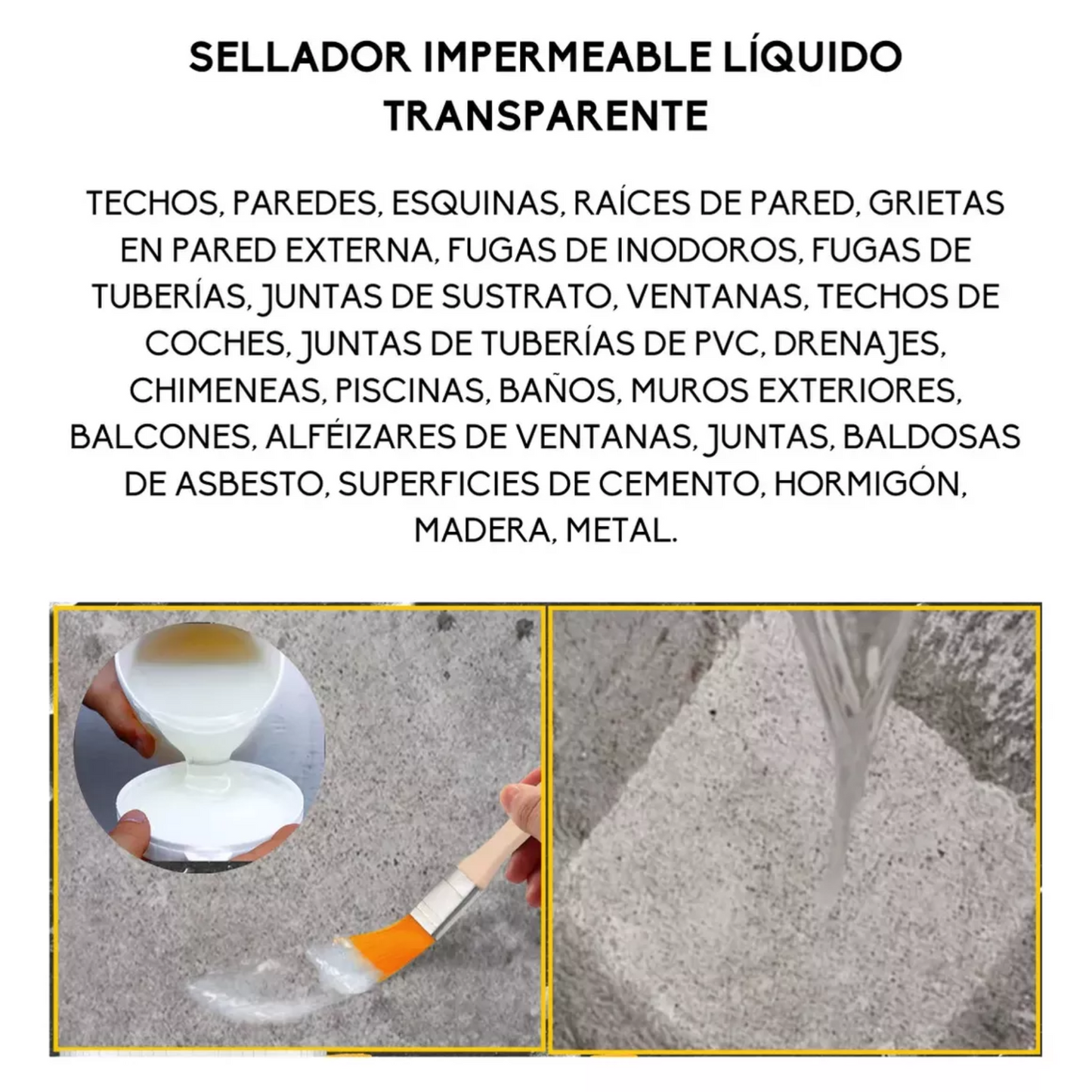 Sellador Adhesivo Transparente 1 kg – Impermeabilizante Multiuso