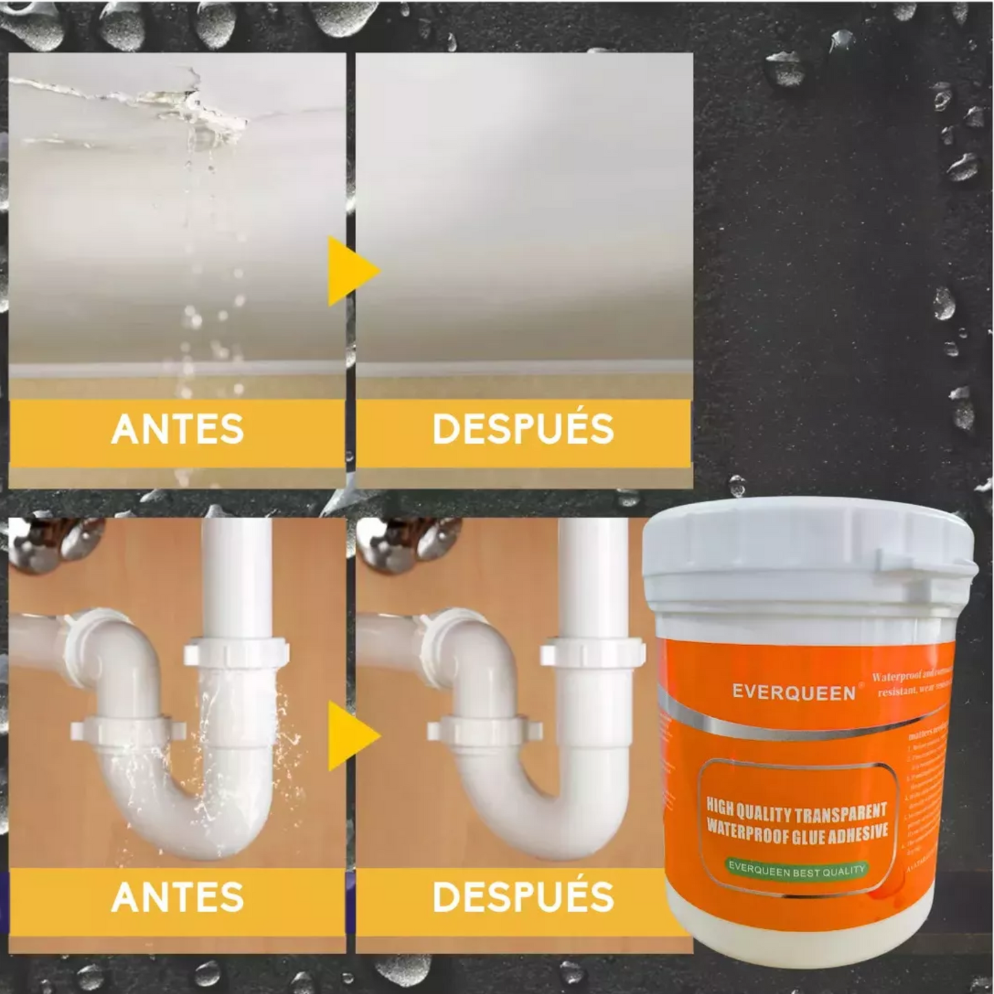 Sellador Adhesivo Transparente 1 kg – Impermeabilizante Multiuso
