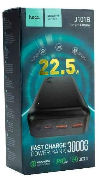 Powerbank Hoco J101B Astute 30000mAh - Carga Rápida 22.5W Universal