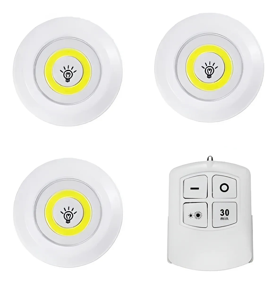 Set Lámpara de Emergencia LED con Control Remoto – Luz inalámbrica y versátil