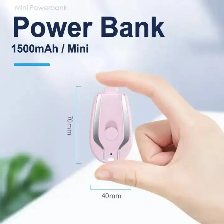 Cargador Portátil BatterKey™ - Ultra Rápido y Compacto (Para iPhone y Android)