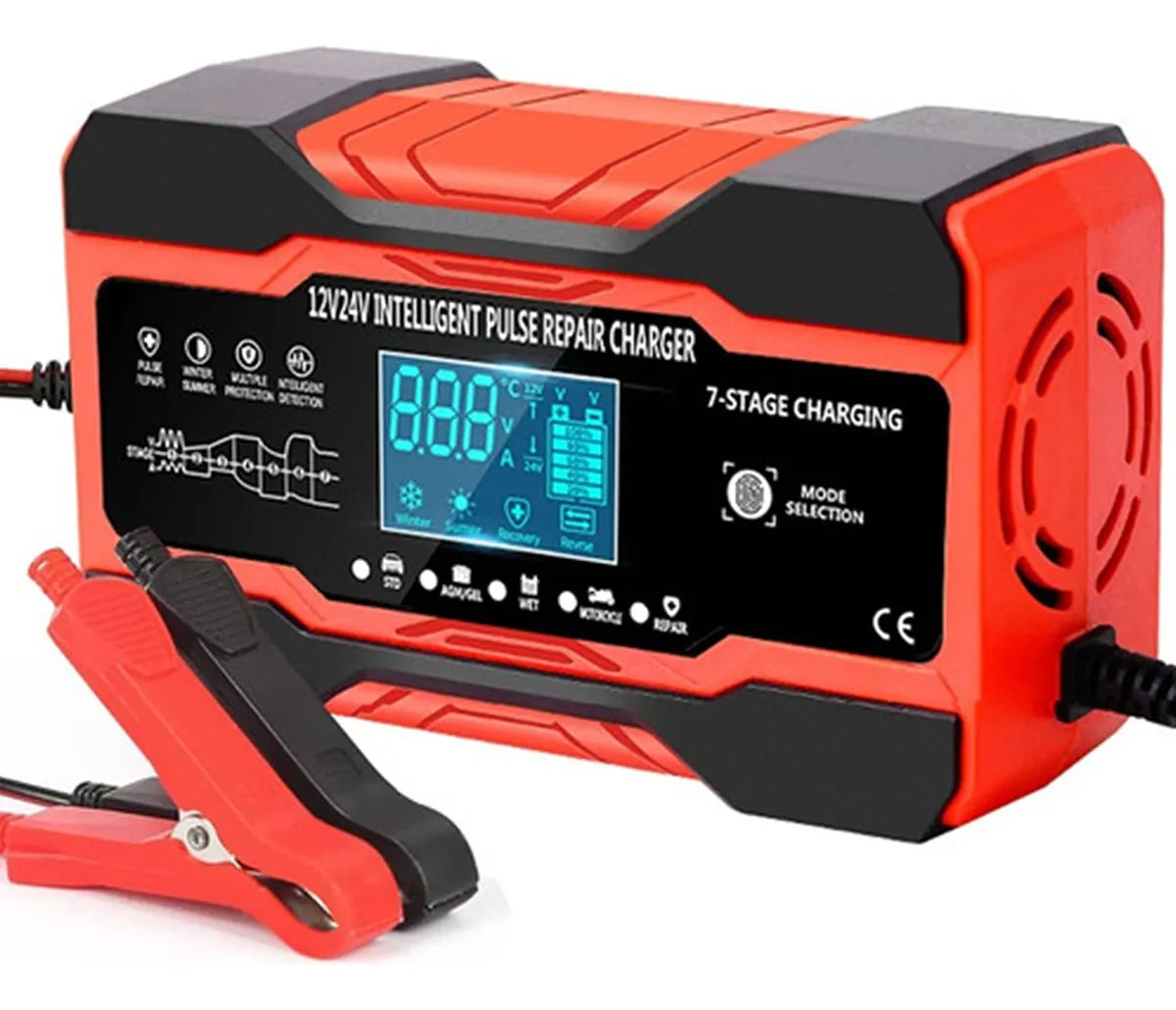 Cargador Inteligente de Batería Auto 12V 6A - Reparación y Mantenimiento