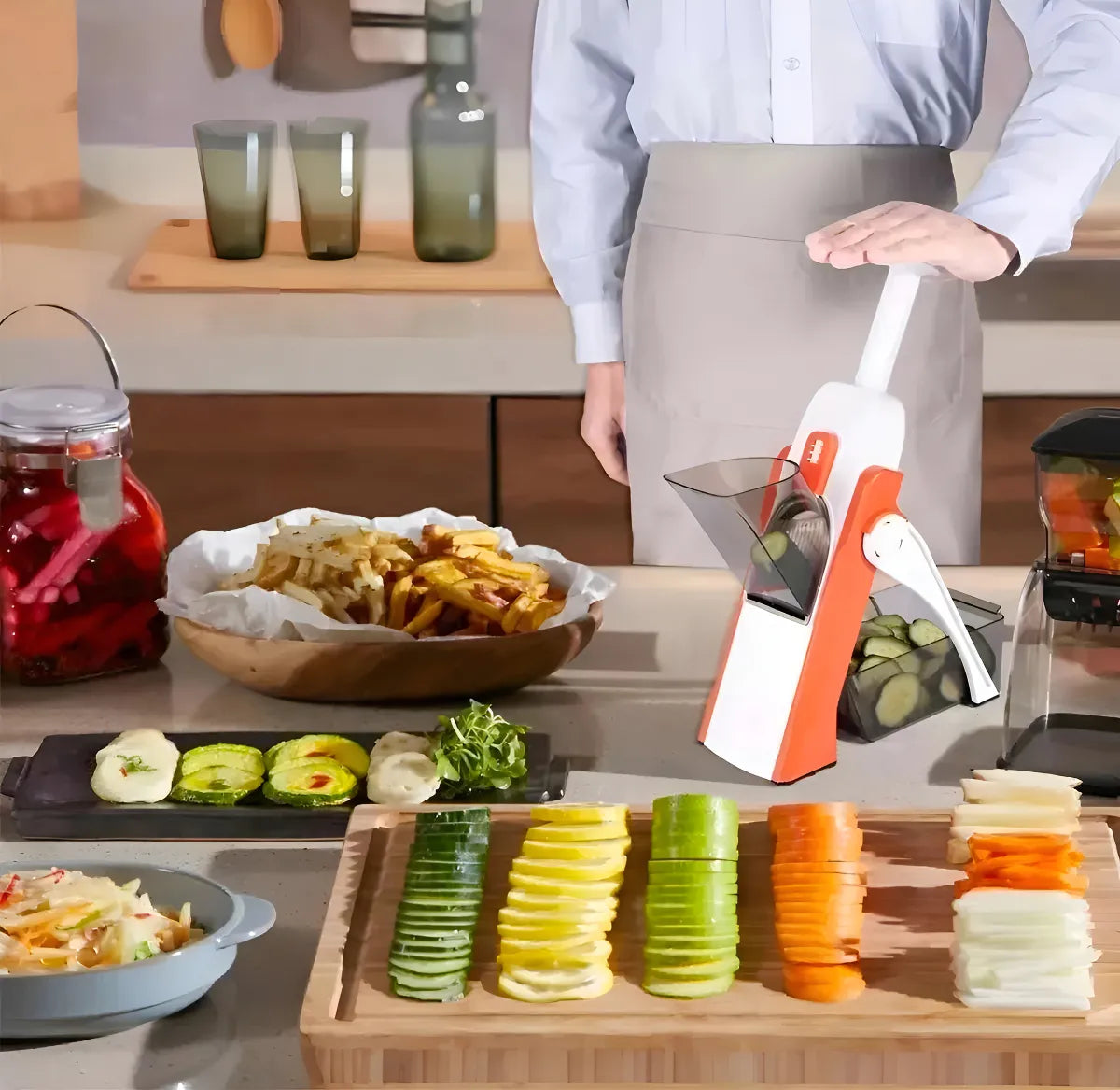 Picadora de Verdura Estilo Brava Multifuncional - Eficiencia y Durabilidad Profesional en tu Cocina