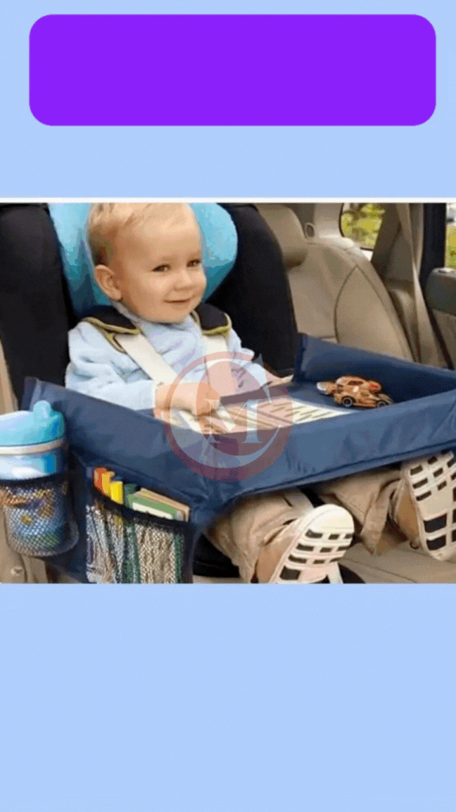 Mesa Mágica para Pequeños Viajeros – Bandeja de Viaje Infantil Impermeable