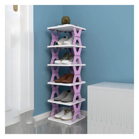 Zapatero 6 Niveles Horizontal Plegable – Organiza tu Calzado con Estilo