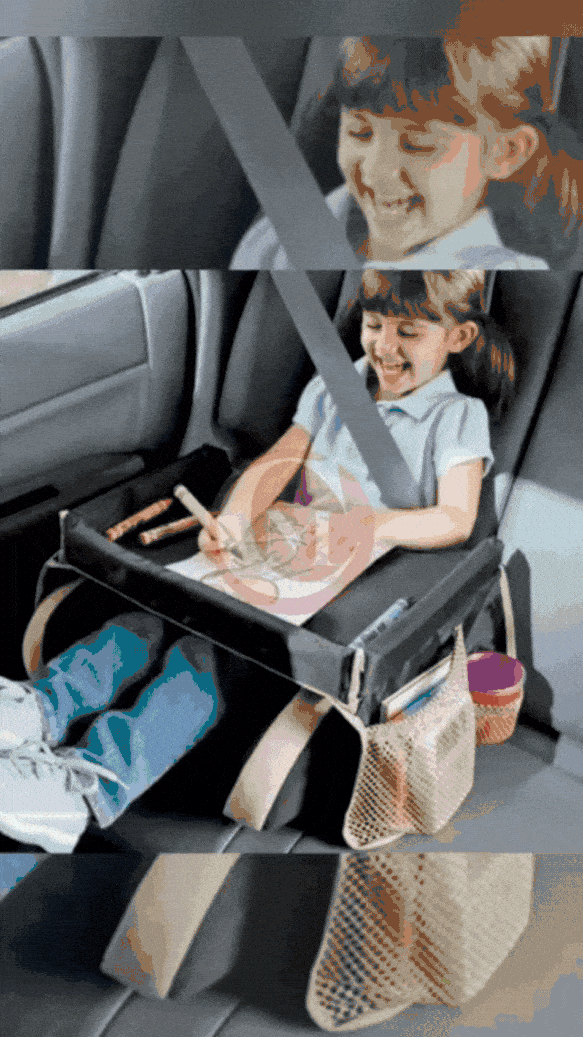 Mesa Mágica para Pequeños Viajeros – Bandeja de Viaje Infantil Impermeable
