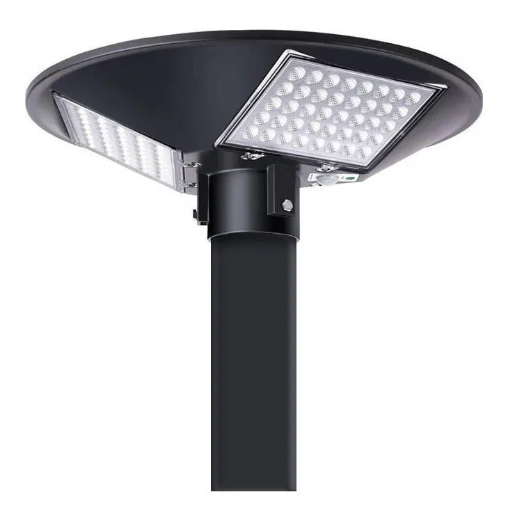 Foco Solar Tipo Poste Cuádruple - Ilumina tu Espacio Exterior con Energía Sostenible