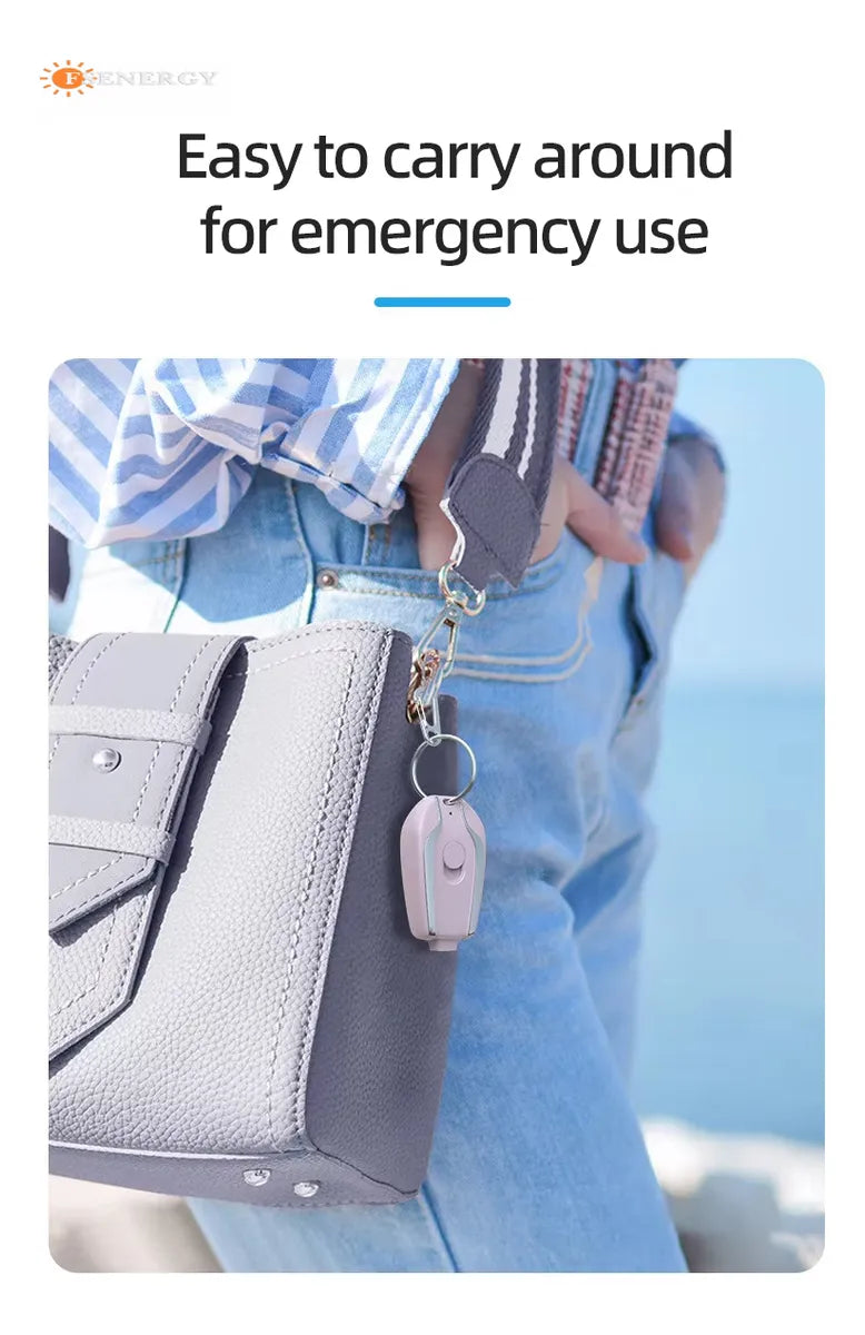 Cargador Portátil BatterKey™ - Ultra Rápido y Compacto (Para iPhone y Android)